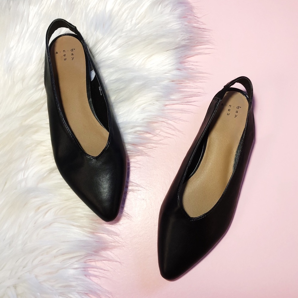 Target A New Day Nicka Pointed Toe Black Flats